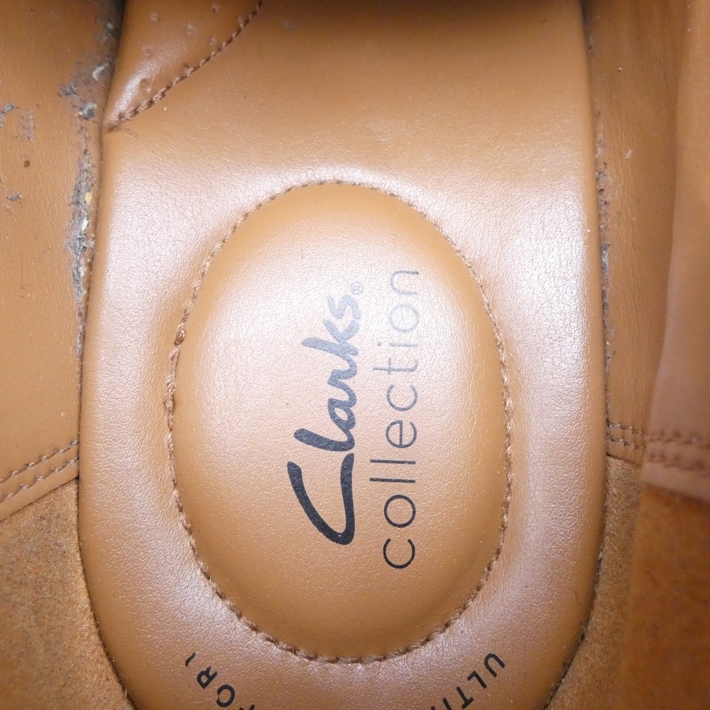 Clarks Collection Mens Tilden Walk Black Leather Derby Shoes Size 13W - Picture 8 of 9
